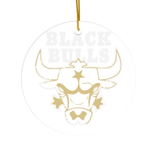 Chicago Black Bulls Ceramic Ornaments