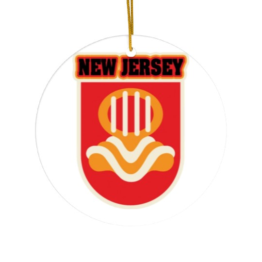 US States NEW JERSEY Ceramic Ornaments