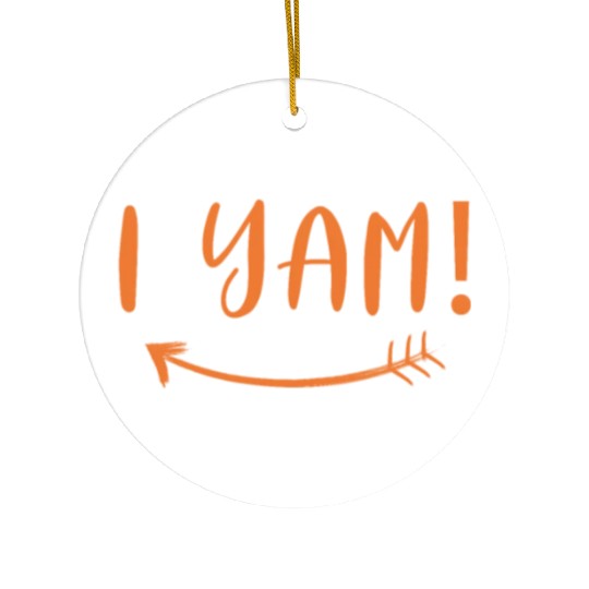 I Yam | She's My Sweet Potato Ceramic Ornaments