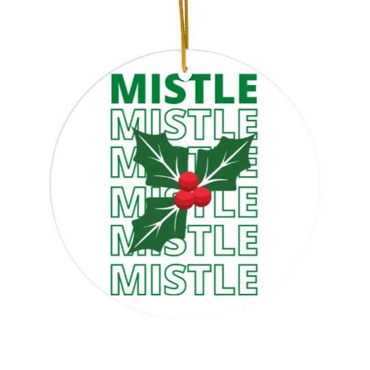 New Mistletoe Classic Ceramic Ornaments