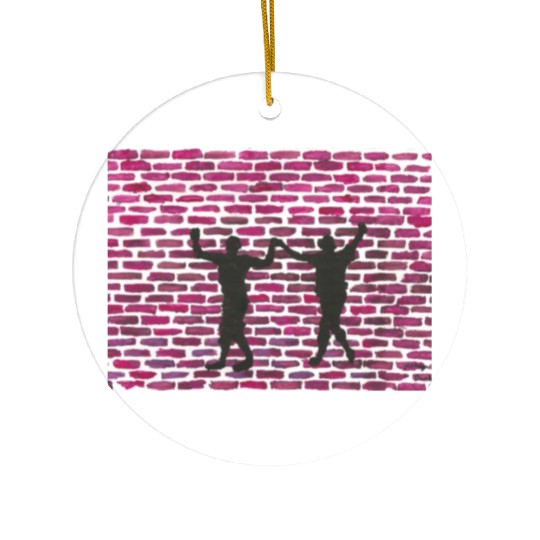 Black magic holyhock online by Yeshaya Dank Ceramic Ornaments