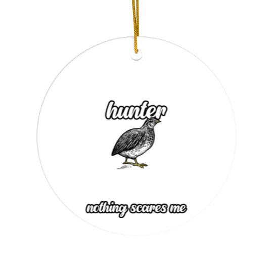 Funny Quail Hunting Hobby For Bobwhite Quail Ceramic Ornaments