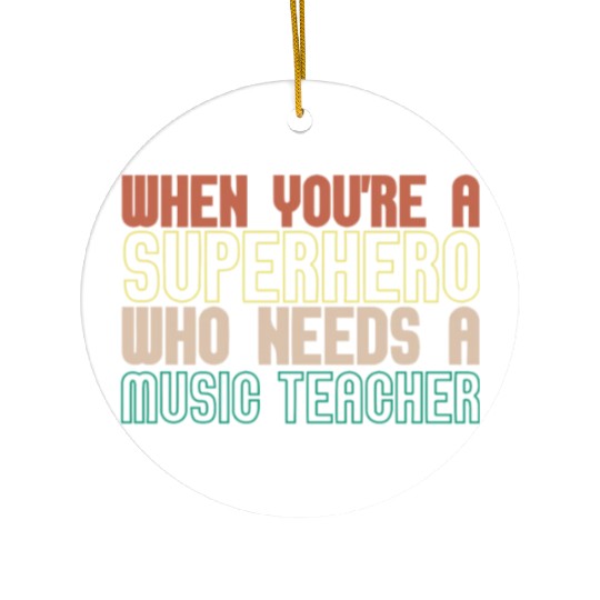 Music Teacher Ceramic Ornaments