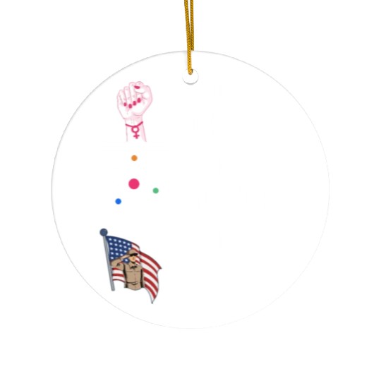 Pro Choice Pro Science Pro Veterans Liberal Democr Ceramic Ornaments