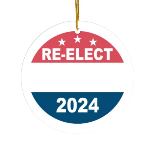 Re-Elect Joe Biden 2024 Democrats Ceramic Ornaments