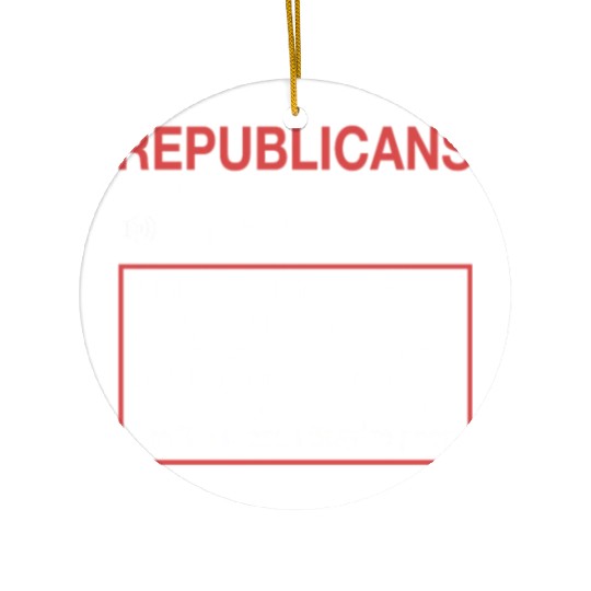 Anti Republicans Definition - Democrat Liberal Ceramic Ornaments