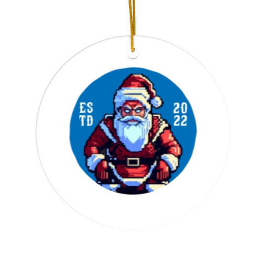 Sad Santa Ceramic Ornaments