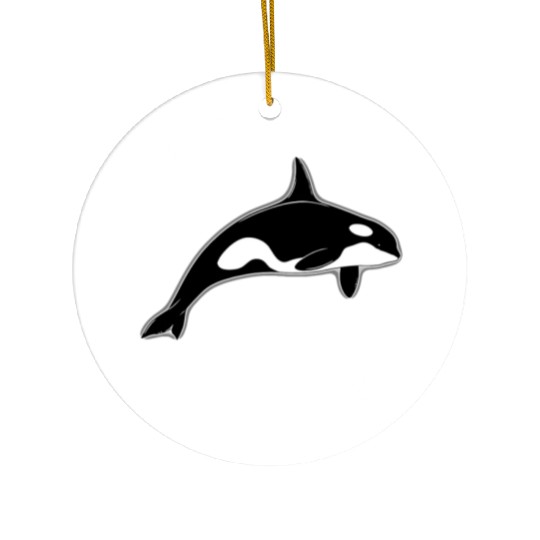 This Boy Loves Orcas Lover Funny Killer Whale Ceramic Ornaments