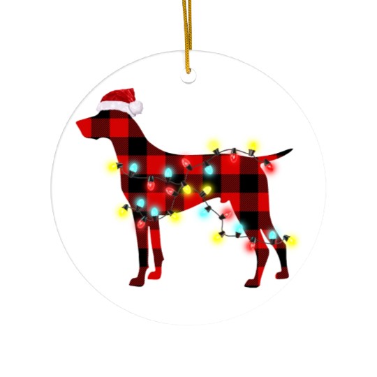 German Shorthaired Pointer Christmas Dog Lover Ceramic Ornaments