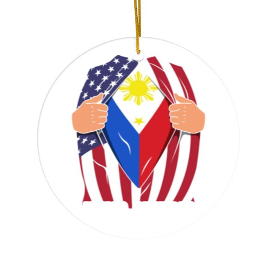 Hero Design for Proud American Pinoys Ceramic Ornaments