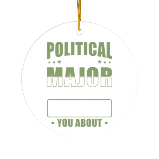 Political Science Major Ceramic Ornaments