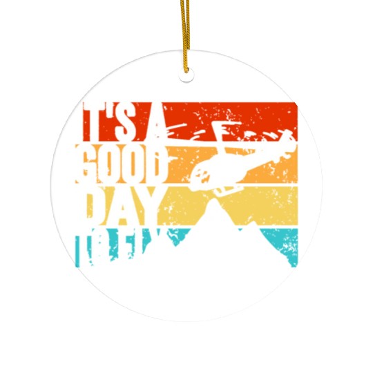 Aviator It's a good day to fly Helicopter Pilot Ceramic Ornaments