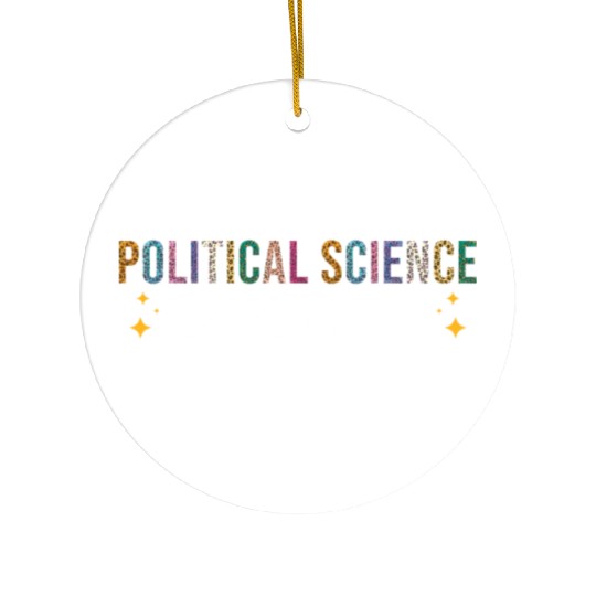 Political Science is my Jam Ceramic Ornaments