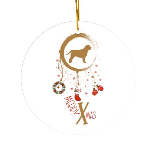 dog dreamcatcher Christmas Otterhound Ceramic Ornaments
