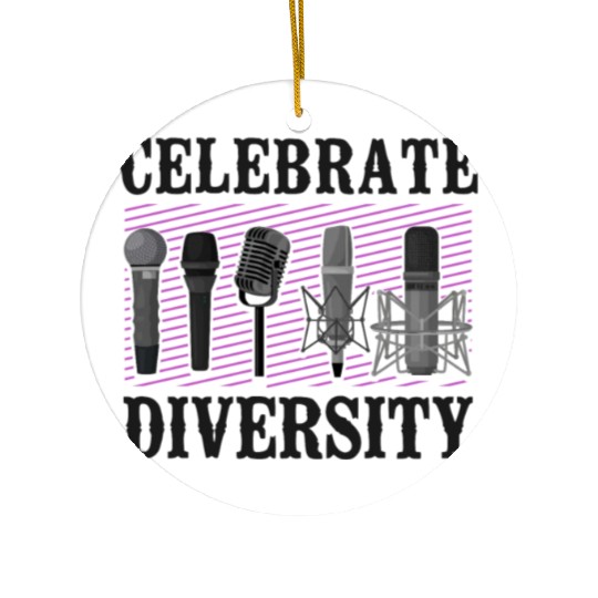 Karaoke Singer Microphone Vocalist Ceramic Ornaments