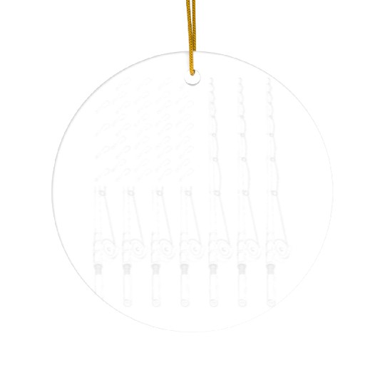 Hobfishing Pole American Pride Us Flag Ceramic Ornaments