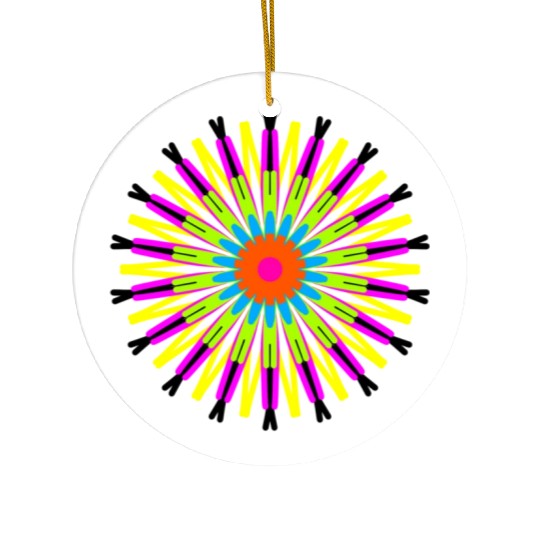 Circle of wishes Ceramic Ornaments