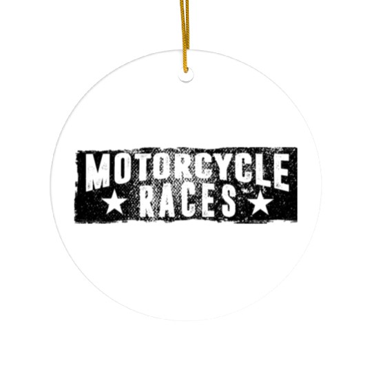 Motorcycle Races Ceramic Ornaments