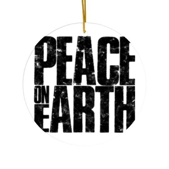Peace on Earth - planet Ceramic Ornaments