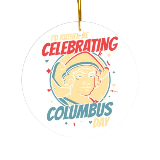Columbus Day 1492 Ceramic Ornaments