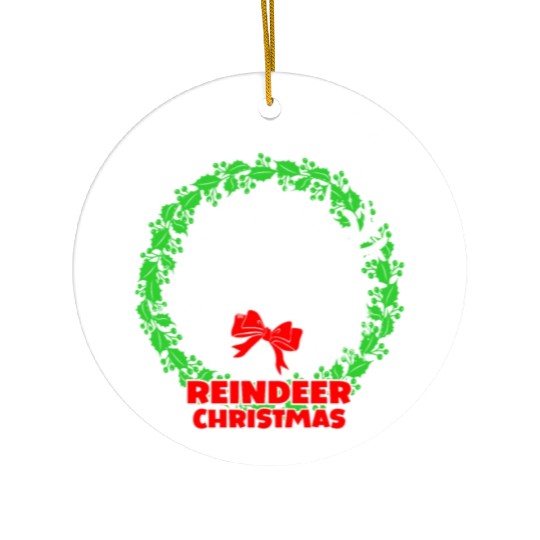 Reindeer Christmas Ceramic Ornaments