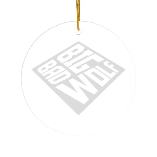 big bad wolf quote Ceramic Ornaments