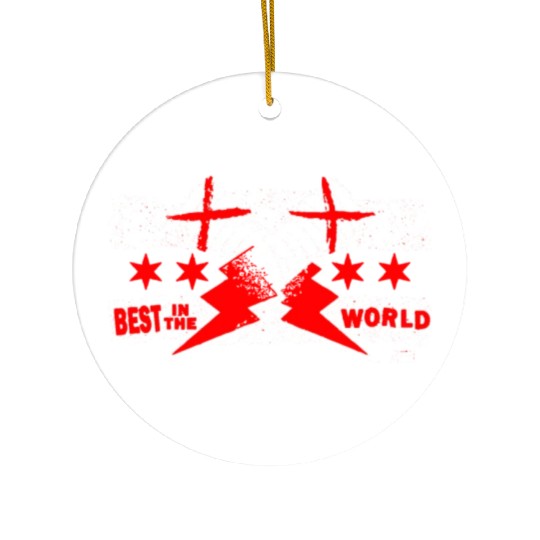 CM Puunk Best In The World Classic Ceramic Ornaments