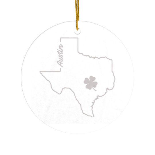 AUSTIN TEXAS SAINT Ceramic Ornaments