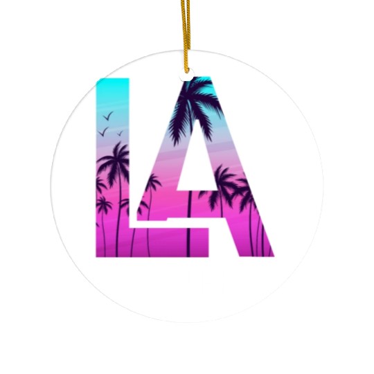 Los Angeles LA California Gift Ceramic Ornaments