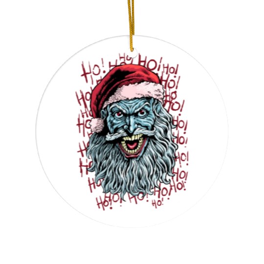 bad santa Ceramic Ornaments