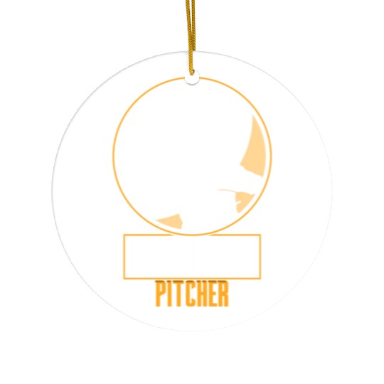 Baseball Pitcher Hobby Player Sayings Ceramic Ornaments