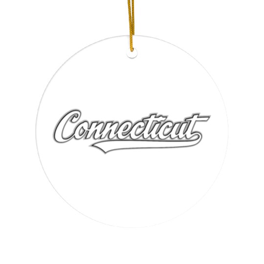 Connecticut Ceramic Ornaments