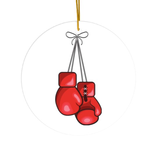 Red boxing gloves Ceramic Ornaments
