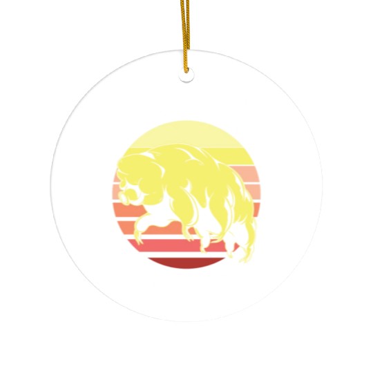 Team Tardigrade Moss Piglet Science Tardigrade Ceramic Ornaments