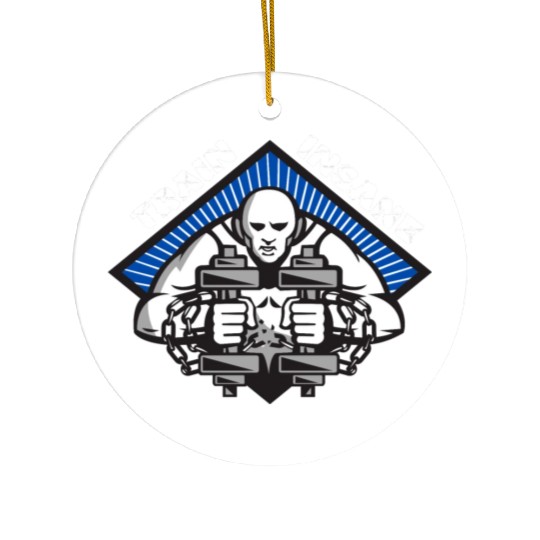 Gym train insane Ceramic Ornaments