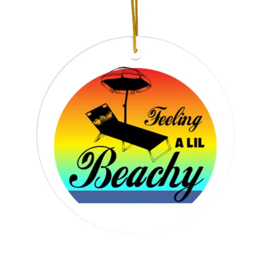 Feeling A LiL Salty with Summer Clothes Ceramic Ornaments