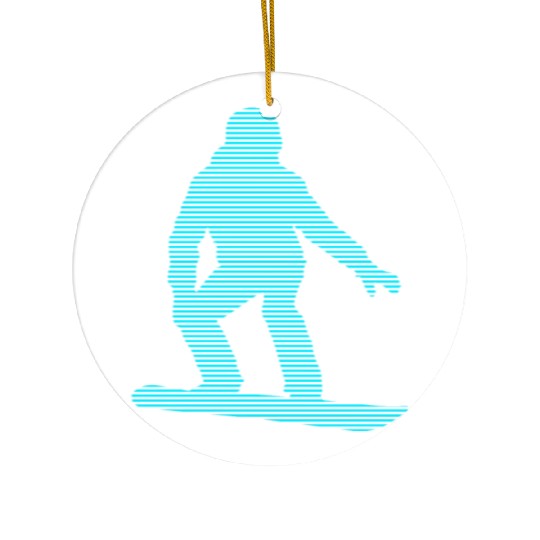 snowboarding Ceramic Ornaments