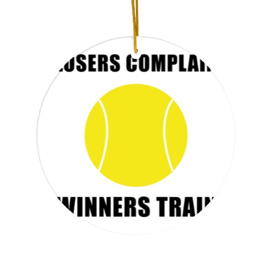Winners Train Tennis Ceramic Ornaments
