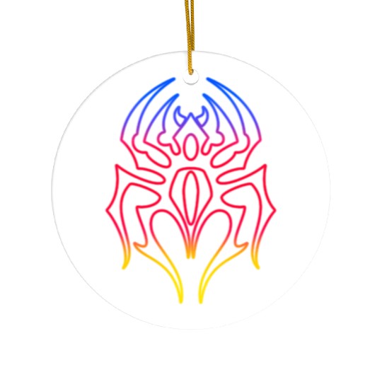 spider tribal Ceramic Ornaments