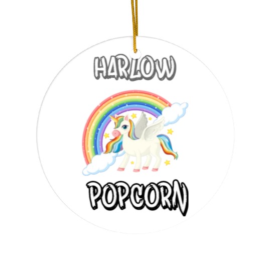 Harlow And Popcorn Merch Popcorn The Pony Ceramic Ornaments