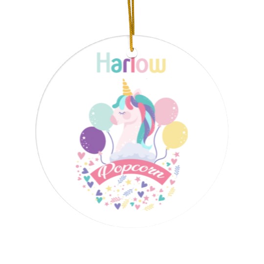 Harlow And Popcorn Merch Popcorn The Pony Ceramic Ornaments