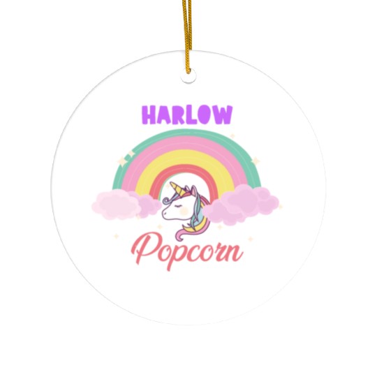 Harlow and Popcorn Merch Popcorn the Pony Ceramic Ornaments