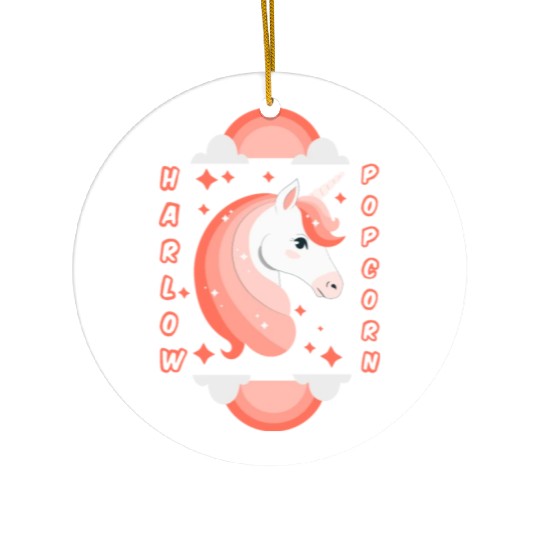 Harlow And Popcorn Merch Popcorn The Pony Ceramic Ornaments