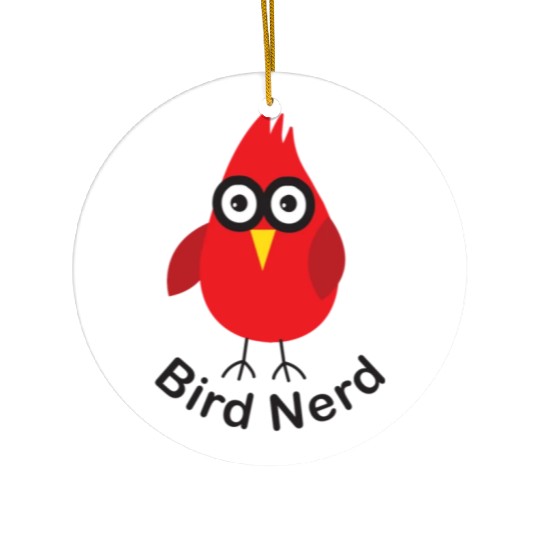 Bird Nerd Ceramic Ornaments