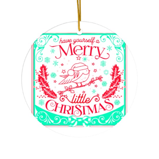Merry Christmas Ceramic Ornaments