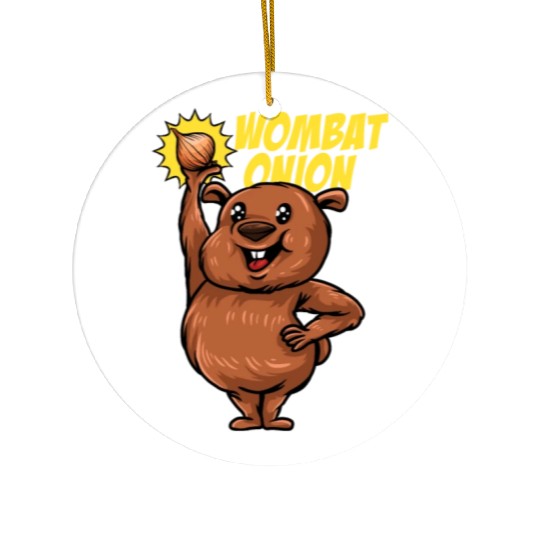 Wombat Onion - Wombat Onion Ceramic Ornaments