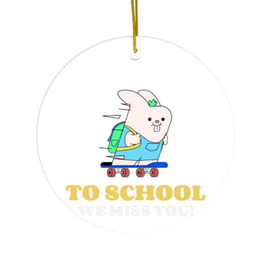 Back To School Fun Ceramic Ornaments