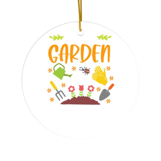 Life's A Garden Dig It Funny Gardening Pun Ceramic Ornaments