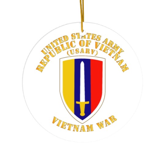 Army US Army Vietnam USARV Vietnam War Ceramic Ornaments