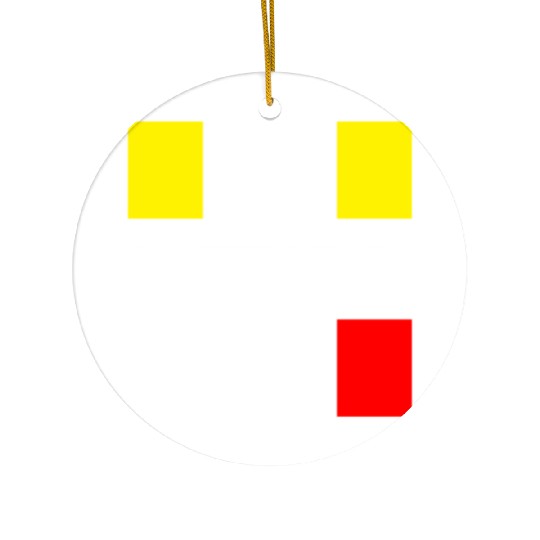 Soccer Yellow Red Card Gift for Soccer Referee Ceramic Ornaments